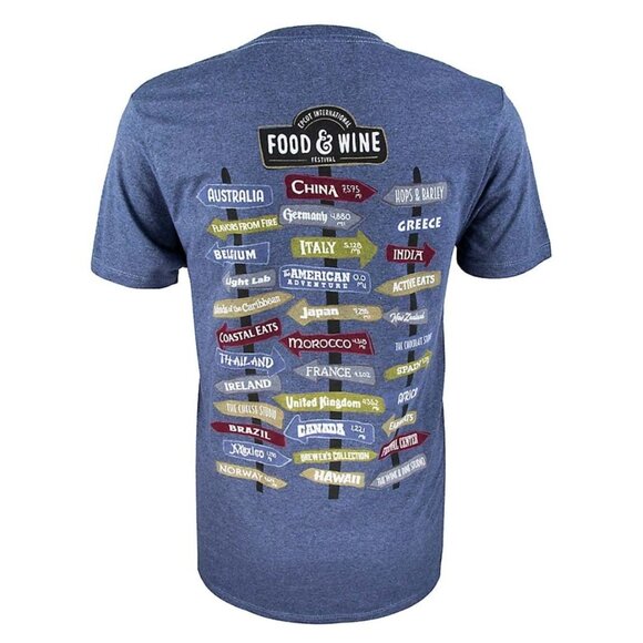 Disney Parks Taste Your Way Around The World 2018 T-Shirt collectible Sz M - Picture 2 of 8